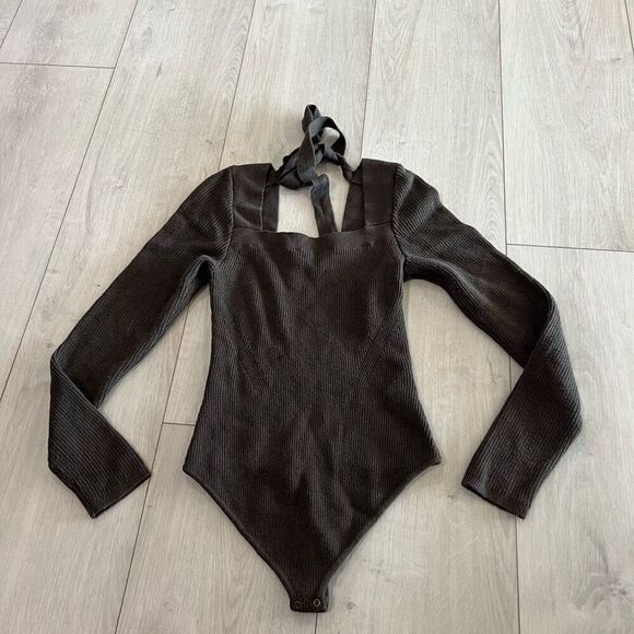 Abercrombie & Fitch Tie-Back Sweater Bodysuit Size s - Picture 1 of 7